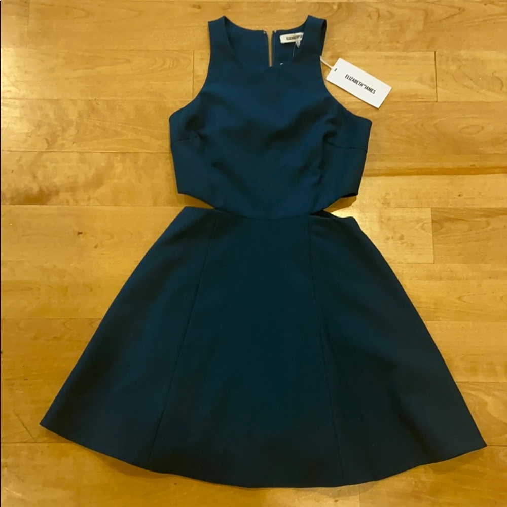 Elizabeth and James turquoise mini dress